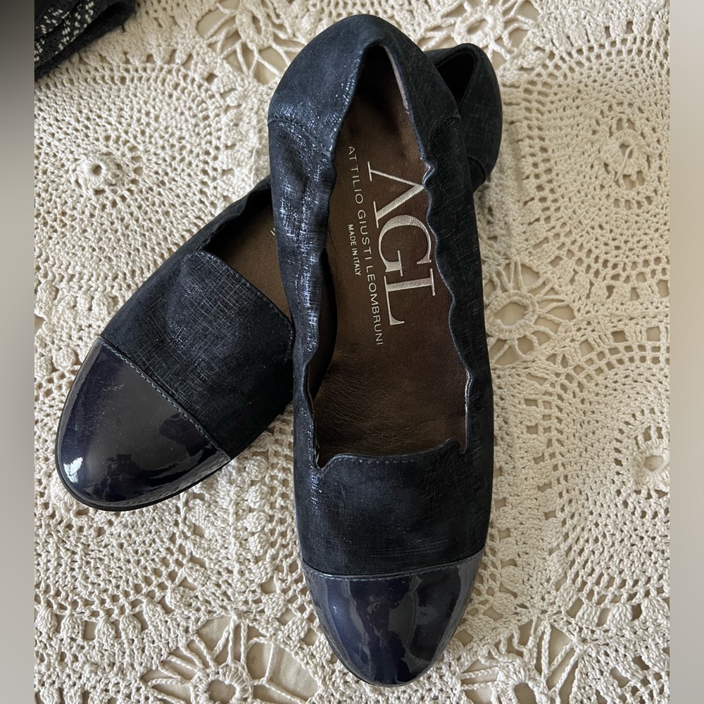 AGL Attilio Giusti Leombruni black flats